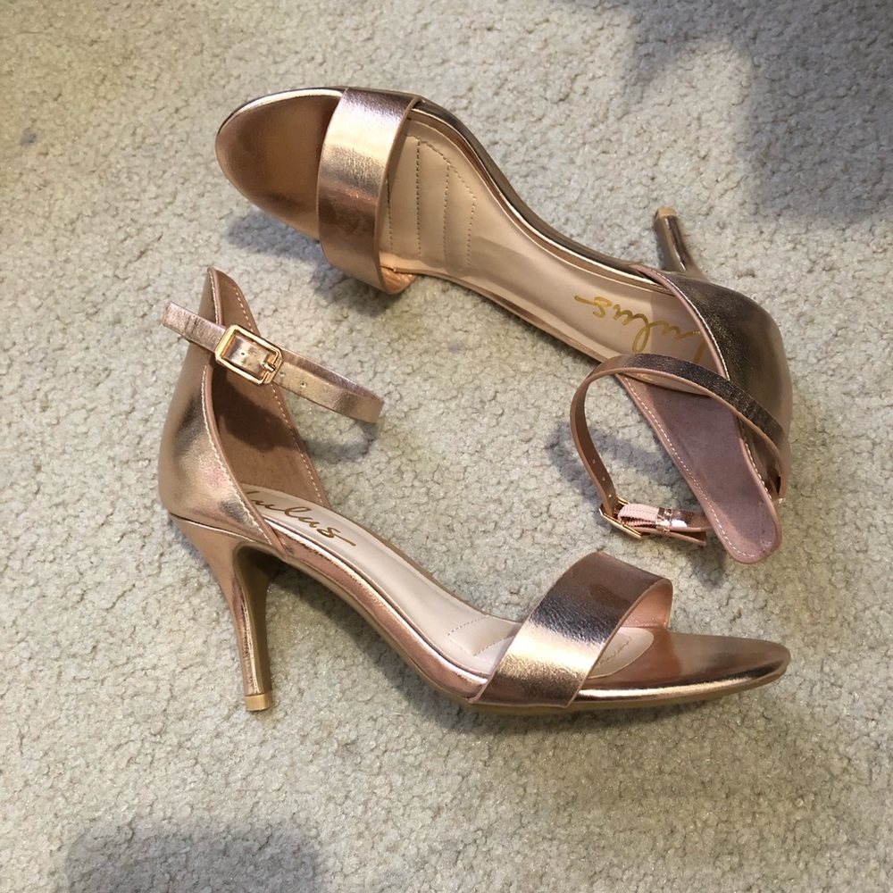 Lulus Rose Gold Heels